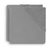 Jollein Hoeslakens Park 75x95cm Storm Grey 2-pack