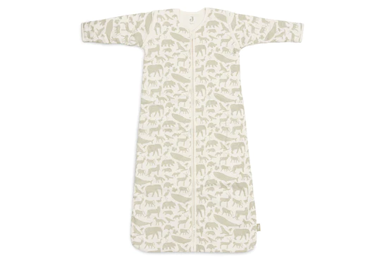Jollein Slaapzak Met Afritsbare Mouwen 70 Cm Animals Olive Green