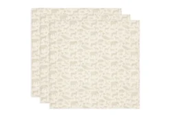 Jollein Hydrofiele Doek Small 70X70cm Animals Nougat (3pack)