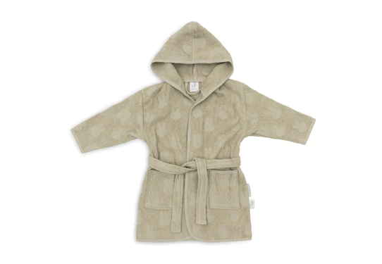 Jollein Badjas Badstof 1-2 Jaar Miffy Jacquard Olive Green
