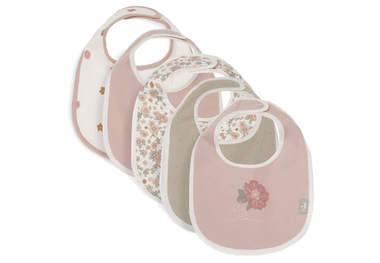 Jollein Slab Retro Flowers 5-pack