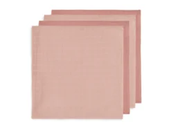 Jollein Hydrofiele Doek Small 70x70cm Bamboe Katoen – Pale Pink – 4 Stuks