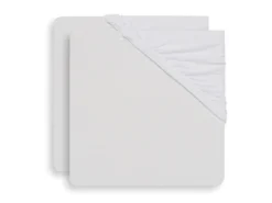 Jollein Hoeslakens Wit (set Van 2) 40/50 X 80/90cm