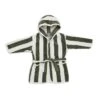 Jollein Badjas 3-4 Jaar Stripe Terry Leaf Green GOTS